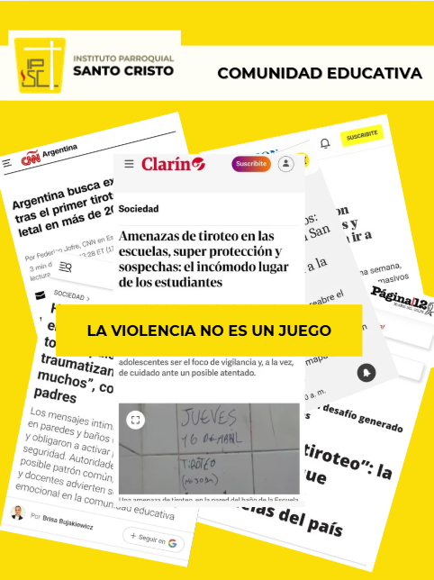 La violencia no es un juego: Reflexionamos juntos