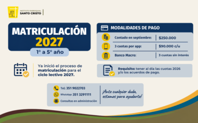 Matriculación 2027